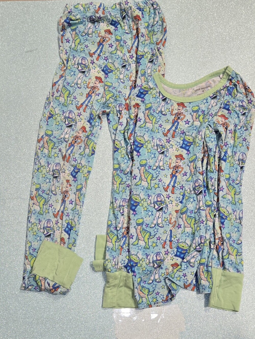 Preowned Good Condition Boys Toy Story Pajamas Set Size- 7/8